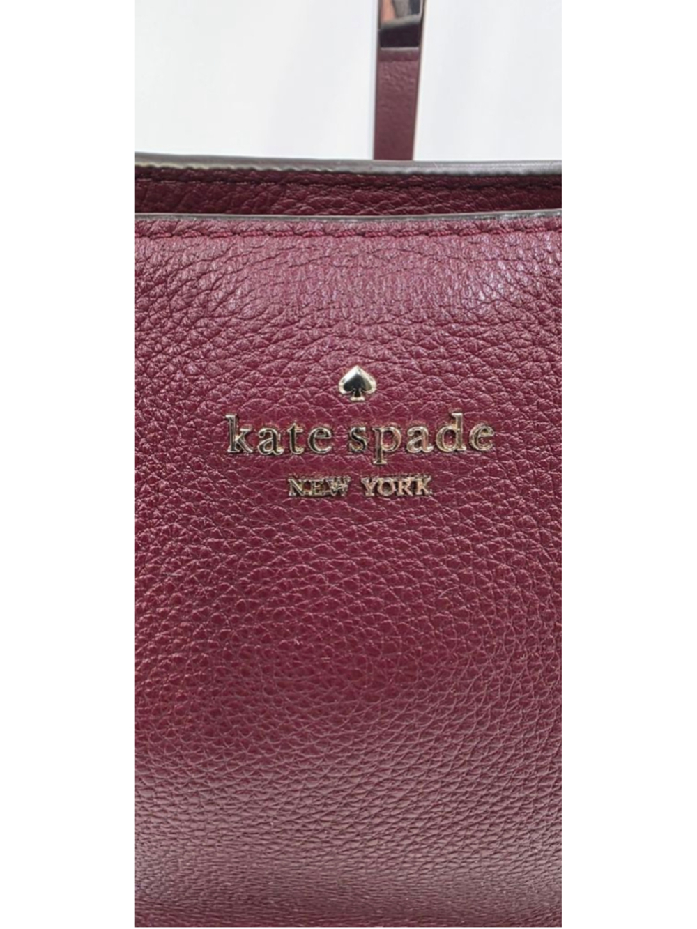 Kate Spade Jackson Deep Cherrywood Satchel Purse with matching Wallet - Picture 3 of 16